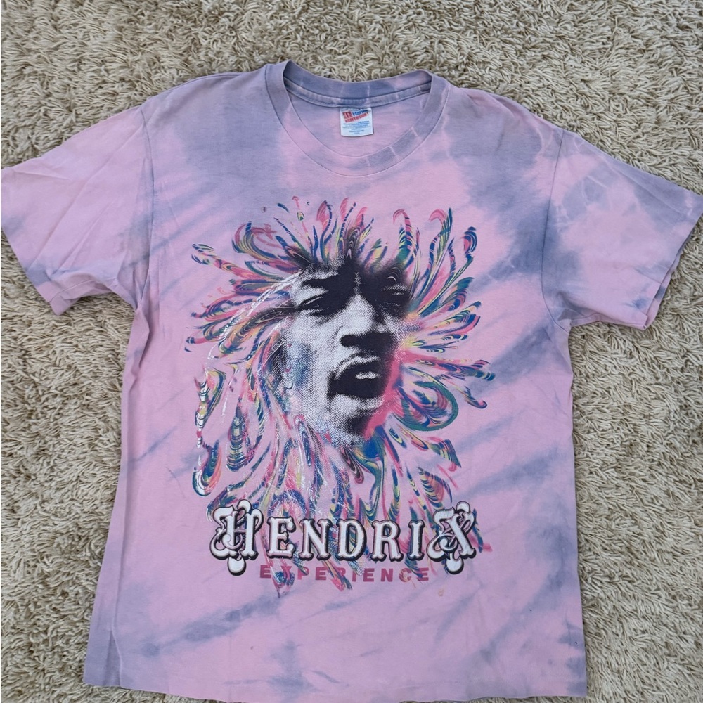 Jimmy Hendrix Pink Graphic T-Shirt